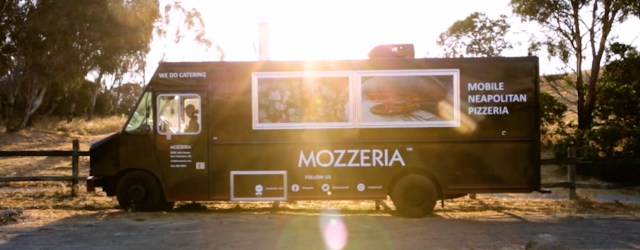 Mozzeria's wood-fired pizza food truck