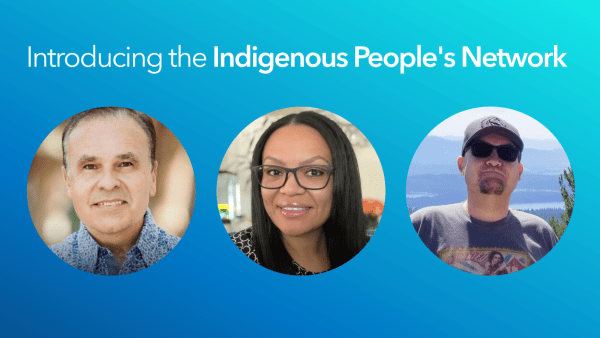 Headshots of three members of the Indigenous Peoples Network