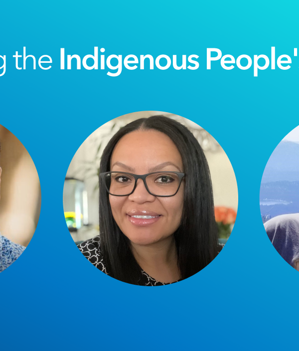 Headshots of three members of the Indigenous Peoples Network