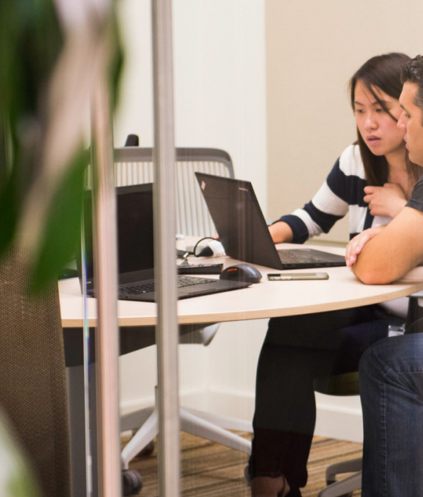 Intuit employees working through a rapid experiment