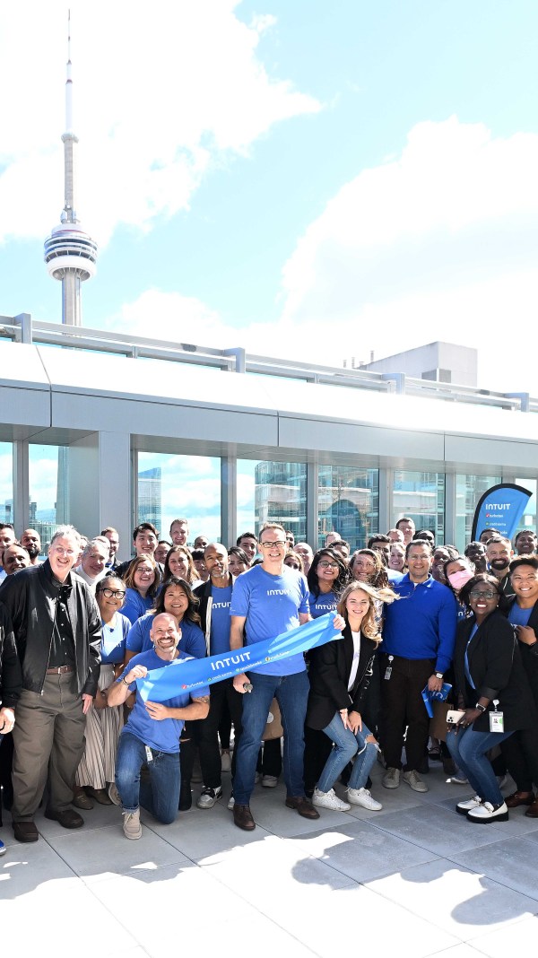 Intuit Canada team at new Canadian headquarters in Toronto's downtown core